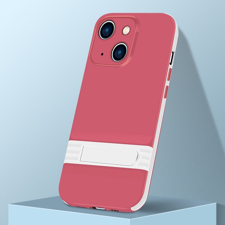 For iPhone 13 Shockproof TPU + PC Holder Phone Case