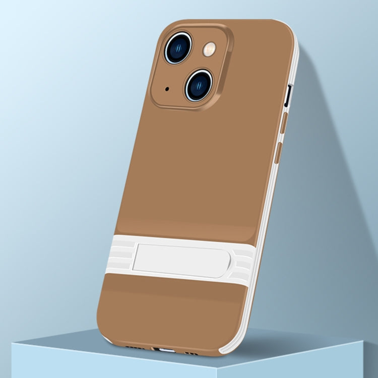 For iPhone 13 mini Shockproof TPU + PC Holder Phone Case