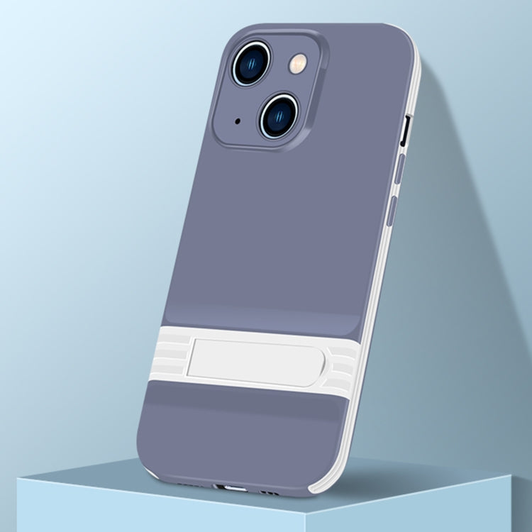 For iPhone 13 mini Shockproof TPU + PC Holder Phone Case