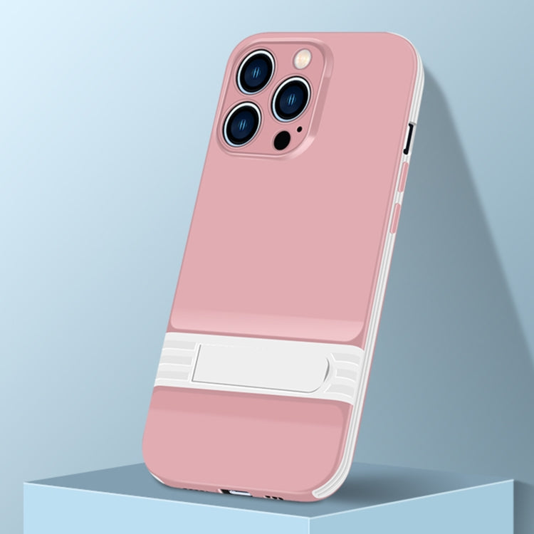 For iPhone 13 Pro Shockproof TPU + PC Holder Phone Case