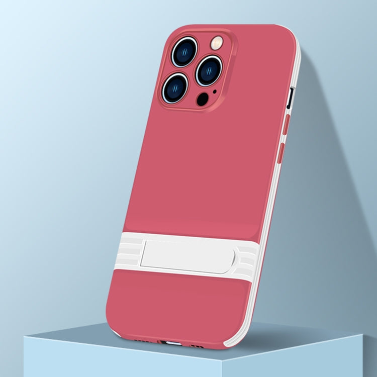 For iPhone 13 Pro Shockproof TPU + PC Holder Phone Case