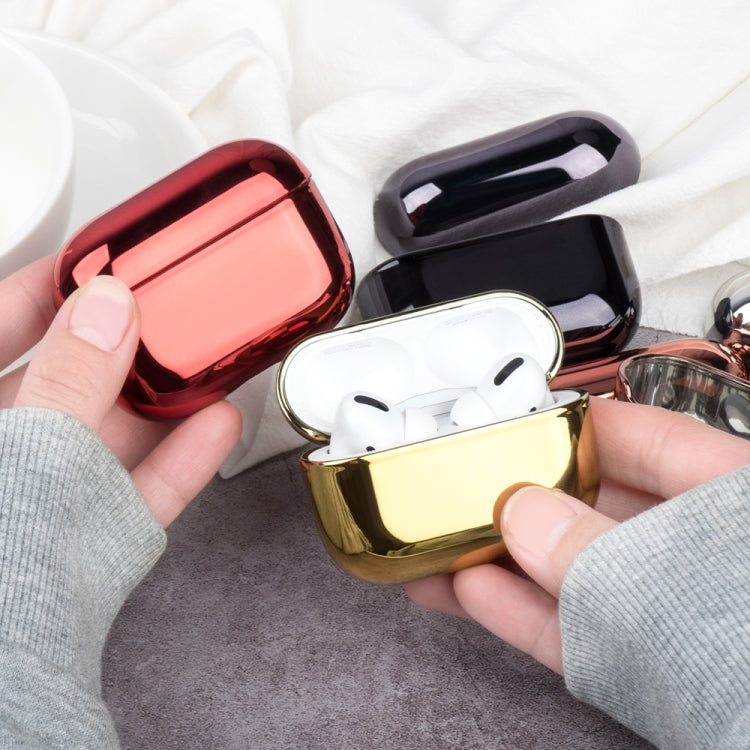 For AirPods Pro Electroplated PC Earphones Shockproof Protective Case