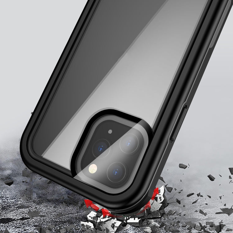 For iPhone 12 Pro Max Waterproof Full Coverage PC + TPU Phone Case(Black)