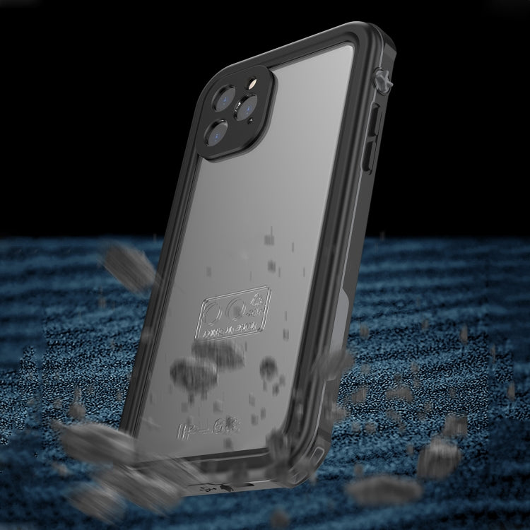 For iPhone 11 Pro Waterproof Full Coverage PC + TPU Phone Case(Black)