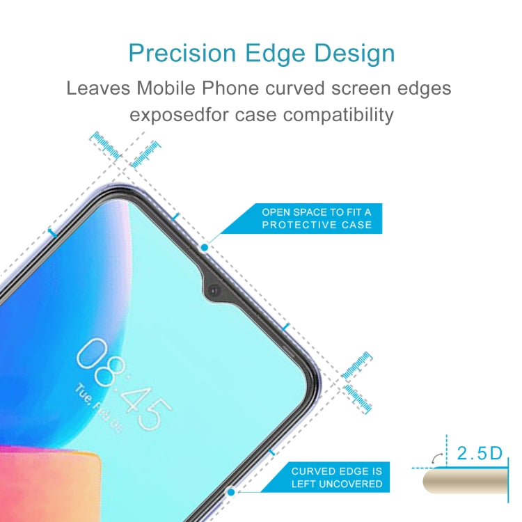 10 PCS 0.26mm 9H 2.5D Tempered Glass Film For Tecno Spark 8P