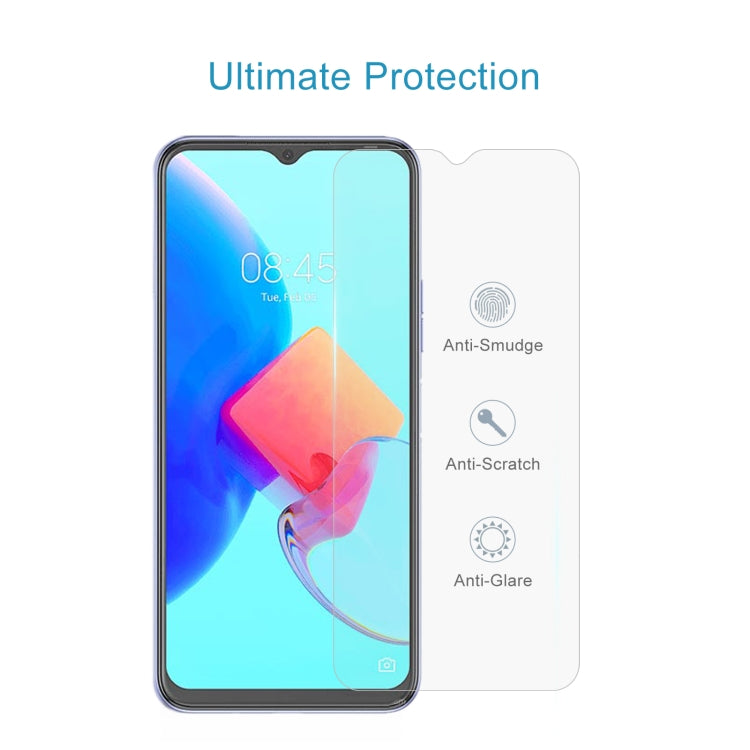 50 PCS 0.26mm 9H 2.5D Tempered Glass Film For Tecno Spark 8P