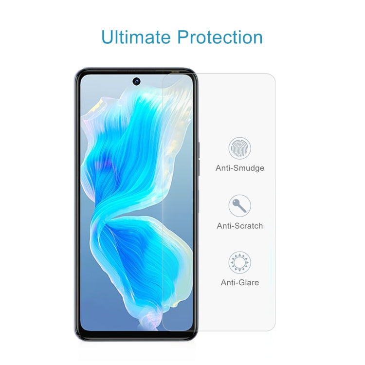 50 PCS 0.26mm 9H 2.5D Tempered Glass Film For Tecno Camon 18