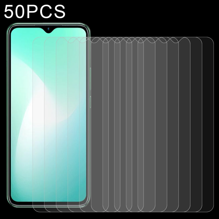 50 PCS 0.26mm 9H 2.5D Tempered Glass Film For Infinix Hot 11 Play