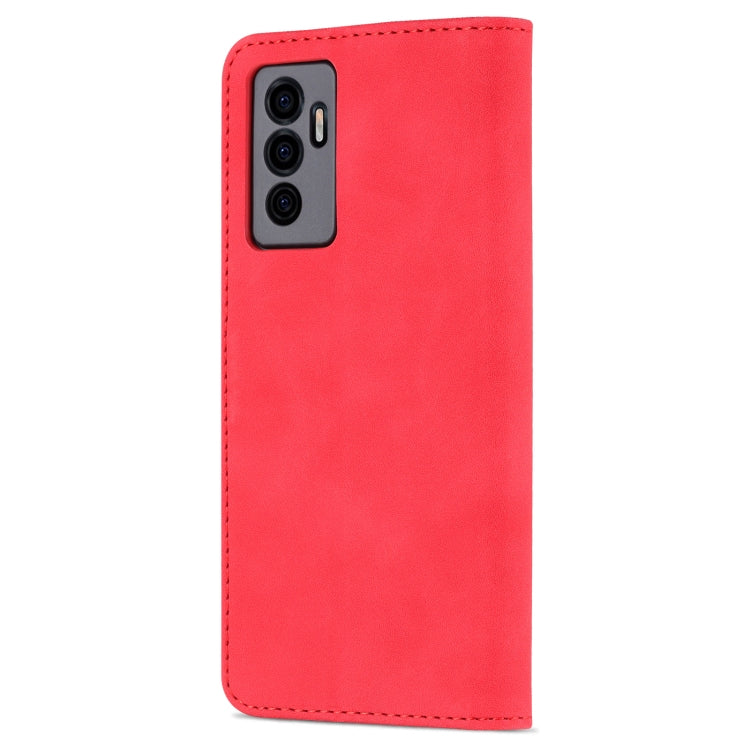 For vivo S10e / V23e AZNS Skin Feel Calf Texture Horizontal Flip Leather Phone Case