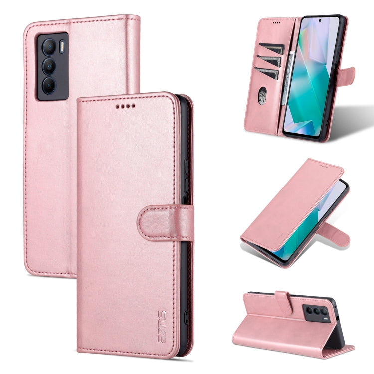For vivo T1 5G AZNS Skin Feel Calf Texture Horizontal Flip Leather Phone Case