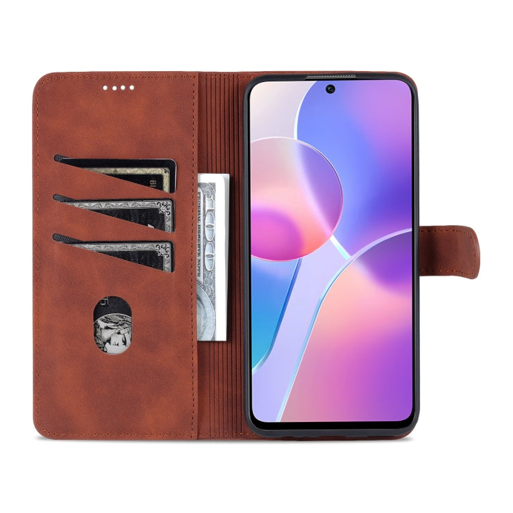 For Honor X30i AZNS Skin Feel Calf Texture Horizontal Flip Leather Phone Case