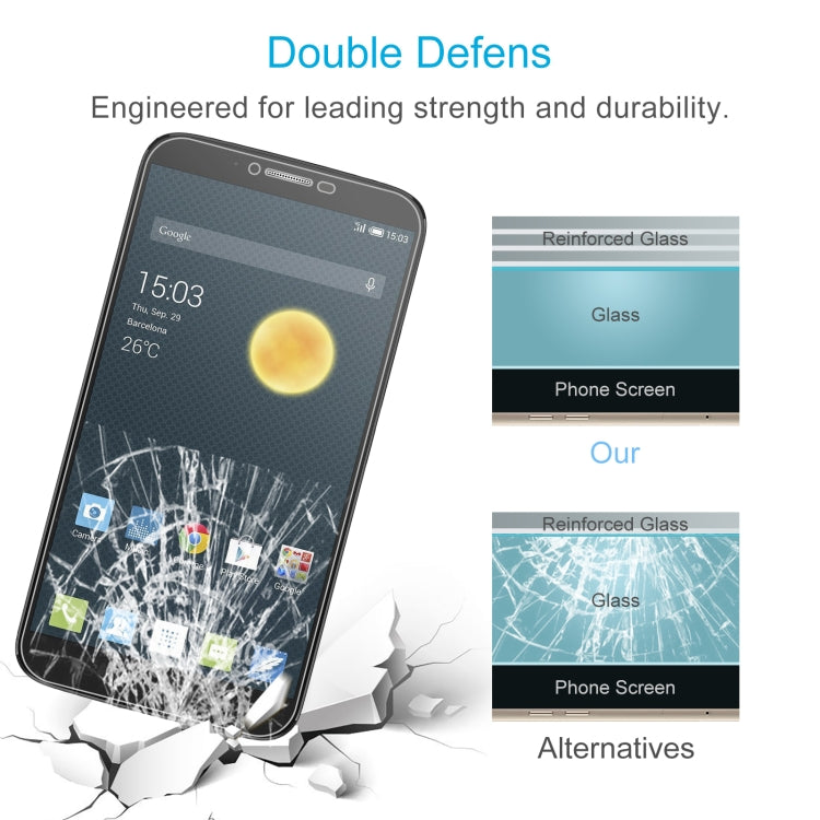 0.26mm 9H 2.5D Tempered Glass Film For Alcatel One Touch Hero 2