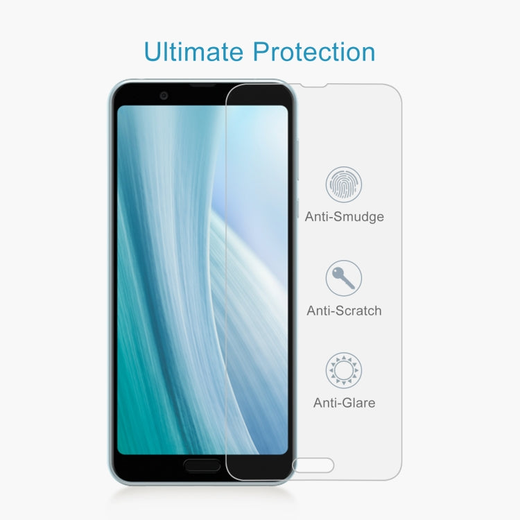 0.26mm 9H 2.5D Tempered Glass Film For Sharp Aquos Sense 3 Plus