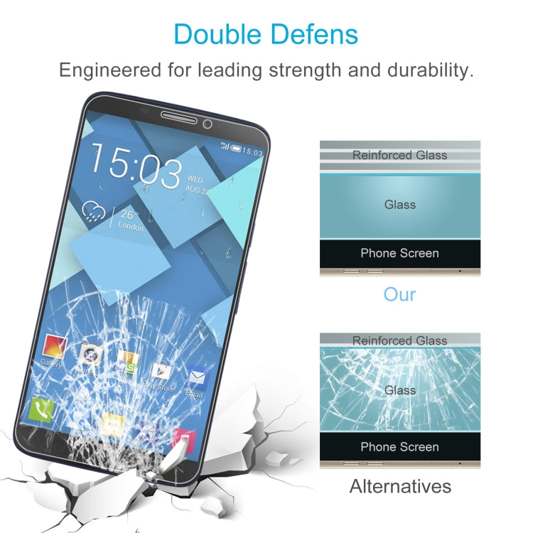 10 PCS 0.26mm 9H 2.5D Tempered Glass Film For Alcatel Hero N3 8020
