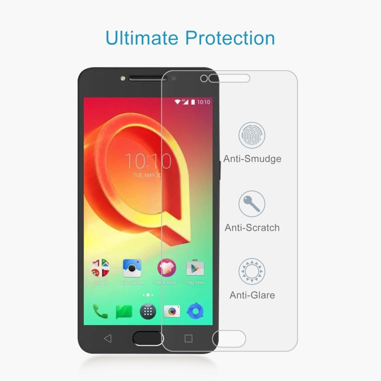 10 PCS 0.26mm 9H 2.5D Tempered Glass Film For Alcatel A5 LED