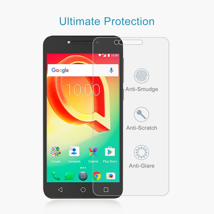 10 PCS 0.26mm 9H 2.5D Tempered Glass Film For Alcatel A50