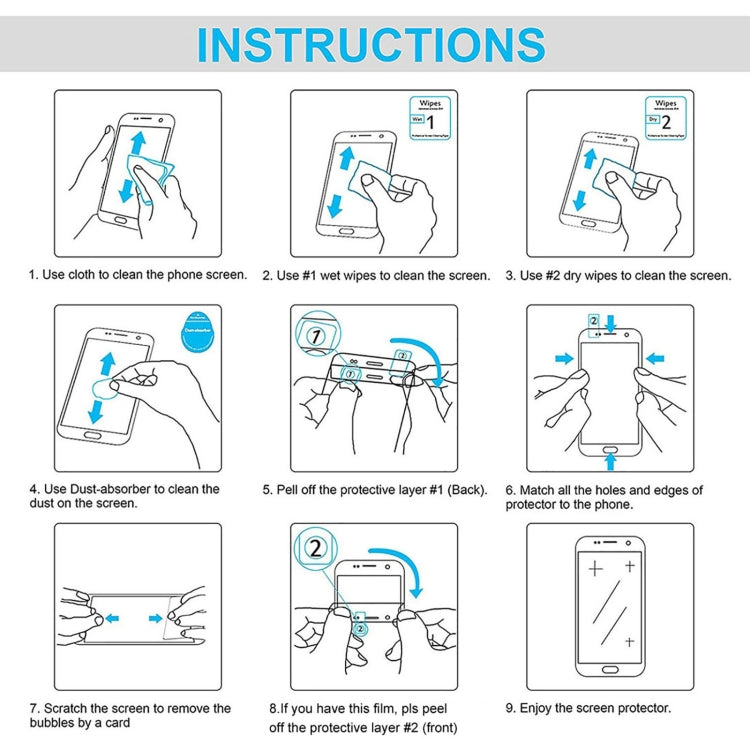 10 PCS 0.26mm 9H 2.5D Tempered Glass Film For Alcatel One Touch Pixi 4 6 4G / 9001