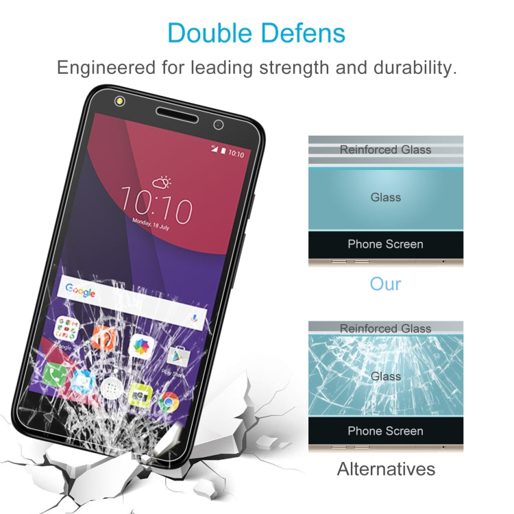 10 PCS 0.26mm 9H 2.5D Tempered Glass Film For Alcatel Pixi 4 5.0 4G / 5045