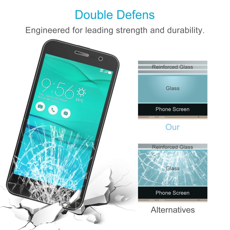 10 PCS 0.26mm 9H 2.5D Tempered Glass Film For Asus ZenFone Go / ZB500KG