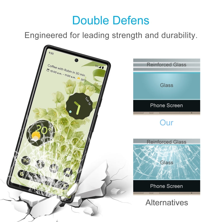 10 PCS 0.26mm 9H 2.5D Tempered Glass Film For Google Pixel 6a