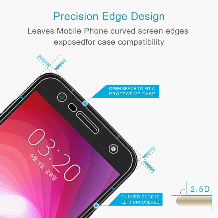 10 PCS 0.26mm 9H 2.5D Tempered Glass Film For LG X500