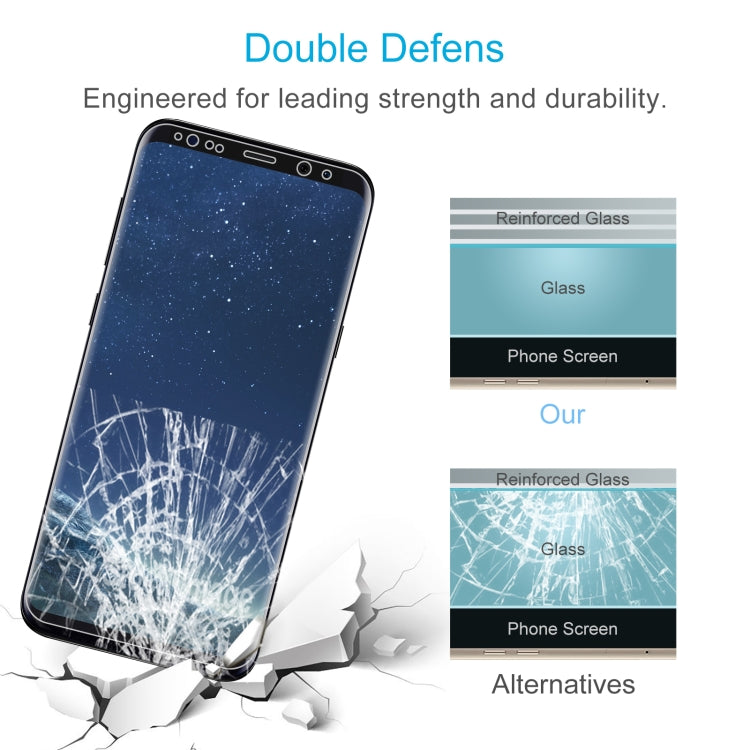 10 PCS 0.26mm 9H 2.5D Tempered Glass Film For Samsung Galaxy S8+ / G955A