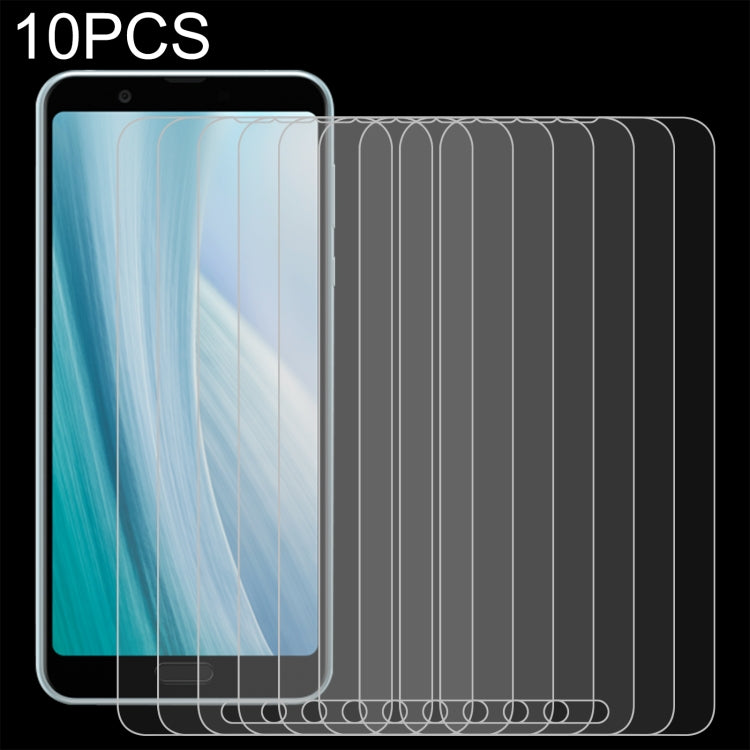 10 PCS 0.26mm 9H 2.5D Tempered Glass Film For Sharp Aquos Sense 3 Plus