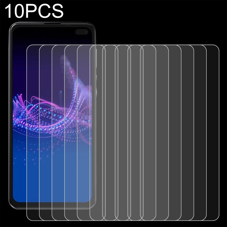 10 PCS 0.26mm 9H 2.5D Tempered Glass Film For Sharp Aquos Sense 4 Plus