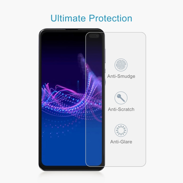 10 PCS 0.26mm 9H 2.5D Tempered Glass Film For Sharp Aquos Sense 4 Plus