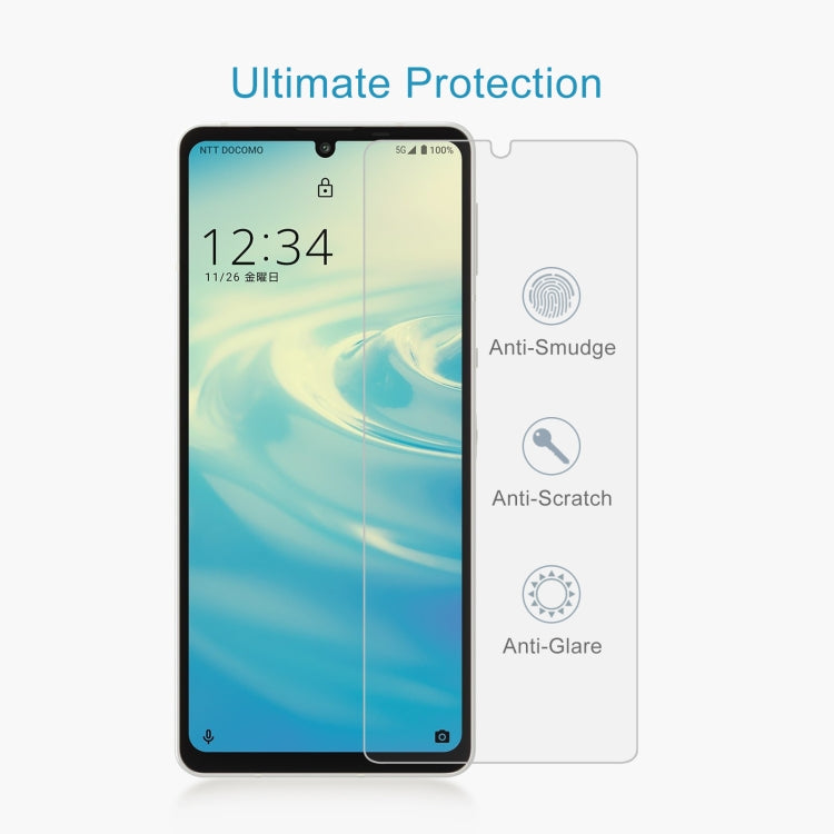 10 PCS 0.26mm 9H 2.5D Tempered Glass Film For Sharp Aquos Sense 6