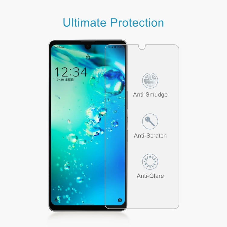 10 PCS 0.26mm 9H 2.5D Tempered Glass Film For Sharp Aquos Zero 6