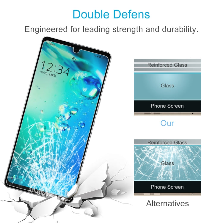 10 PCS 0.26mm 9H 2.5D Tempered Glass Film For Sharp Aquos Zero 6