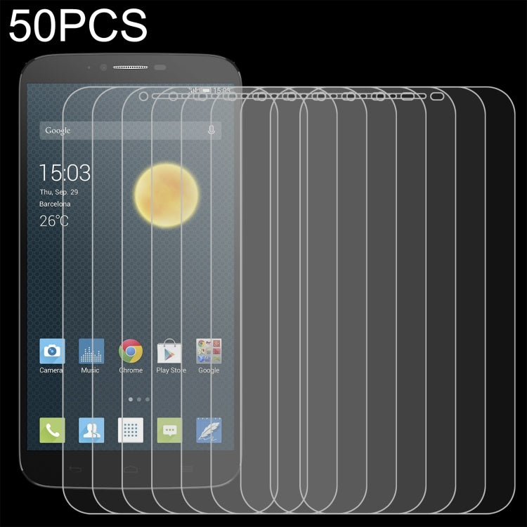 50 PCS 0.26mm 9H 2.5D Tempered Glass Film For Alcatel One Touch Hero 2