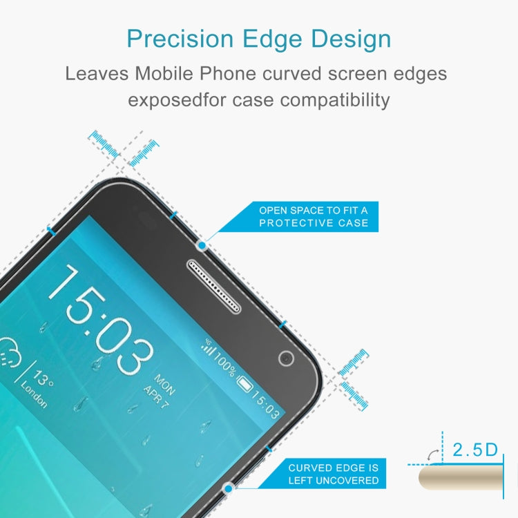 50 PCS 0.26mm 9H 2.5D Tempered Glass Film For Alcatel OT-6036Y