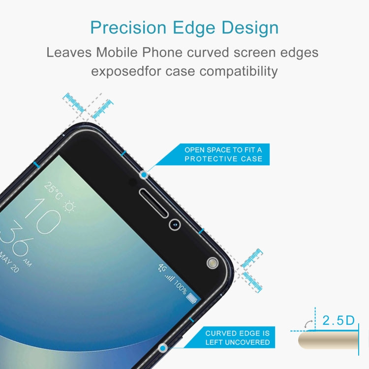 50 PCS 0.26mm 9H 2.5D Tempered Glass Film For Asus ZenFone 4 Max Plus ZC550TL