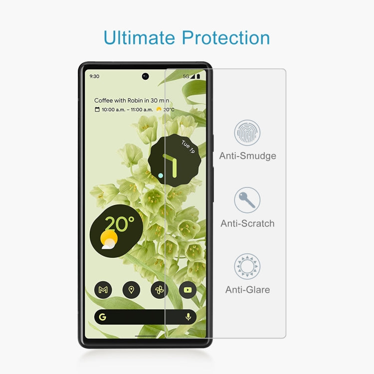 50 PCS 0.26mm 9H 2.5D Tempered Glass Film For Google Pixel 6a