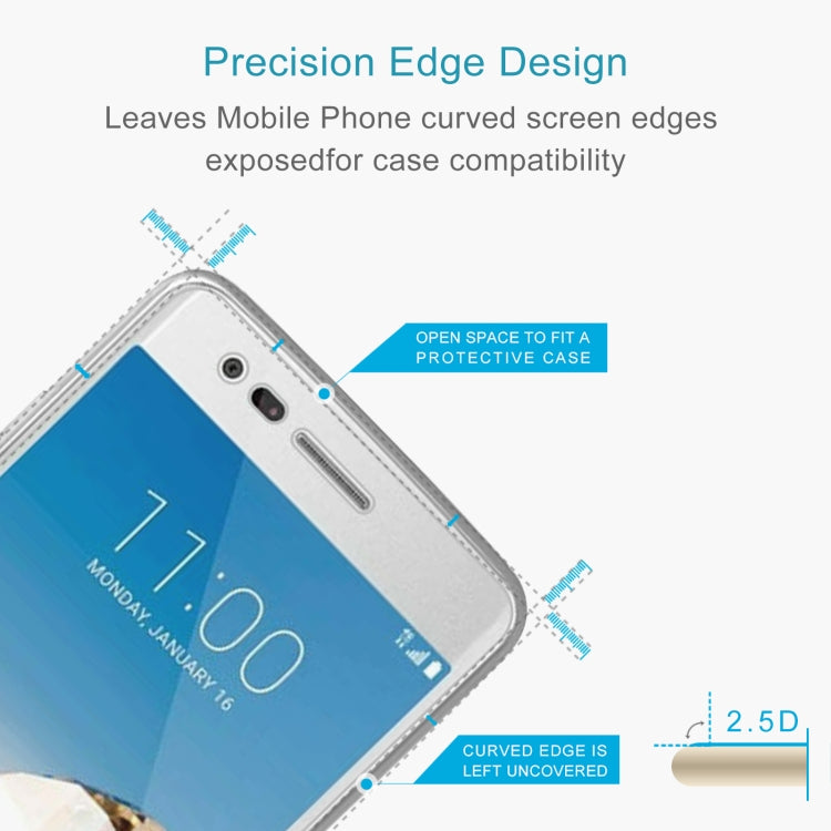 50 PCS 0.26mm 9H 2.5D Tempered Glass Film For LG Aristo