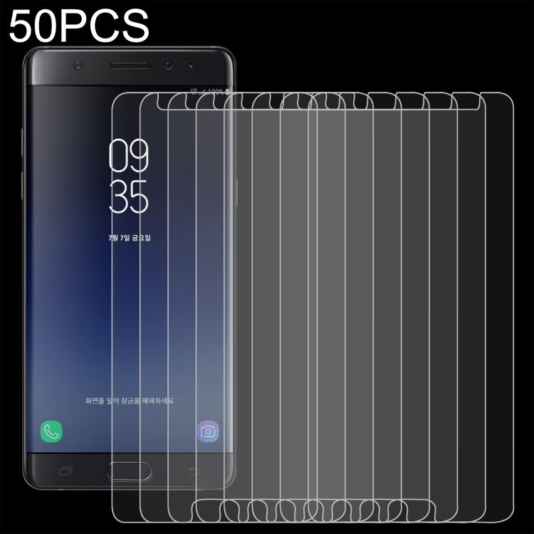 50 PCS 0.26mm 9H 2.5D Tempered Glass Film For Samsung Galaxy Note FE