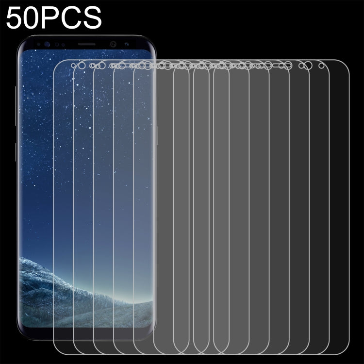 50 PCS 0.26mm 9H 2.5D Tempered Glass Film For Samsung Galaxy S8+ / G955A