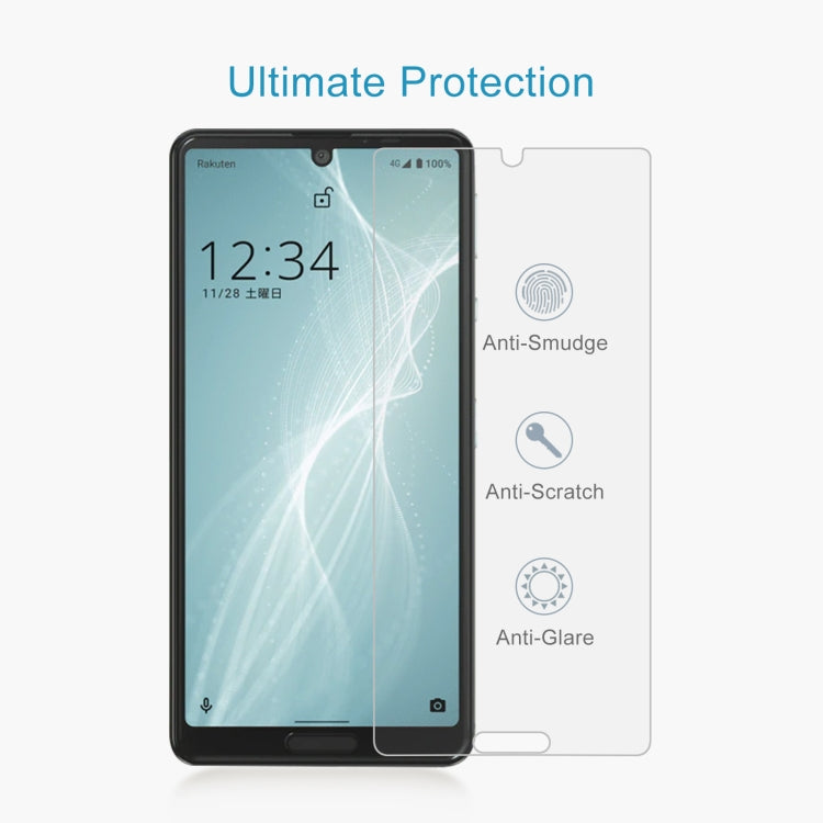 50 PCS 0.26mm 9H 2.5D Tempered Glass Film For Sharp Aquos Sense 4