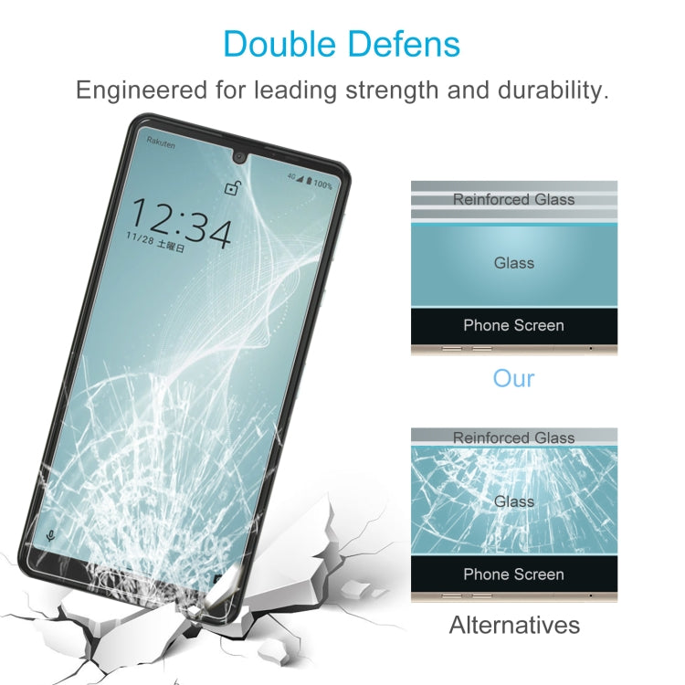 50 PCS 0.26mm 9H 2.5D Tempered Glass Film For Sharp Aquos Sense 4