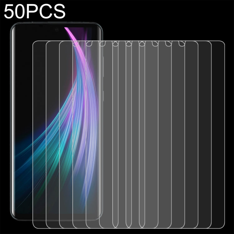 50 PCS 0.26mm 9H 2.5D Tempered Glass Film For Sharp Aquos Zero 2