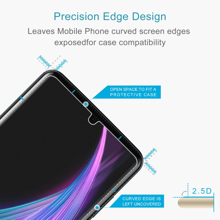 50 PCS 0.26mm 9H 2.5D Tempered Glass Film For Sharp Aquos Zero 2