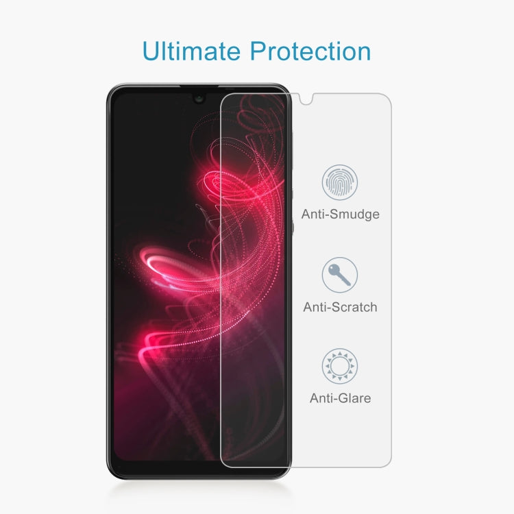 50 PCS 0.26mm 9H 2.5D Tempered Glass Film For Sharp Aquos Zero 5G