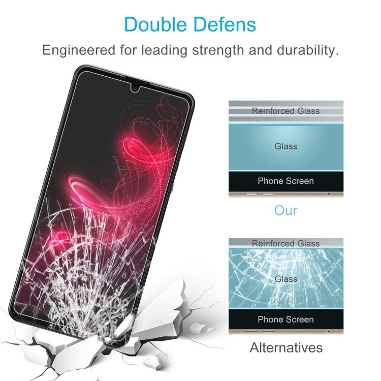 50 PCS 0.26mm 9H 2.5D Tempered Glass Film For Sharp Aquos Zero 5G