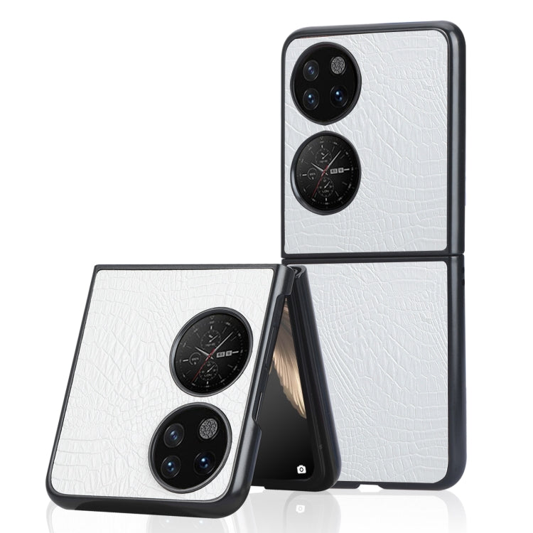 For Huawei P50 Pocket Crocodile Texture Folding Phone Case