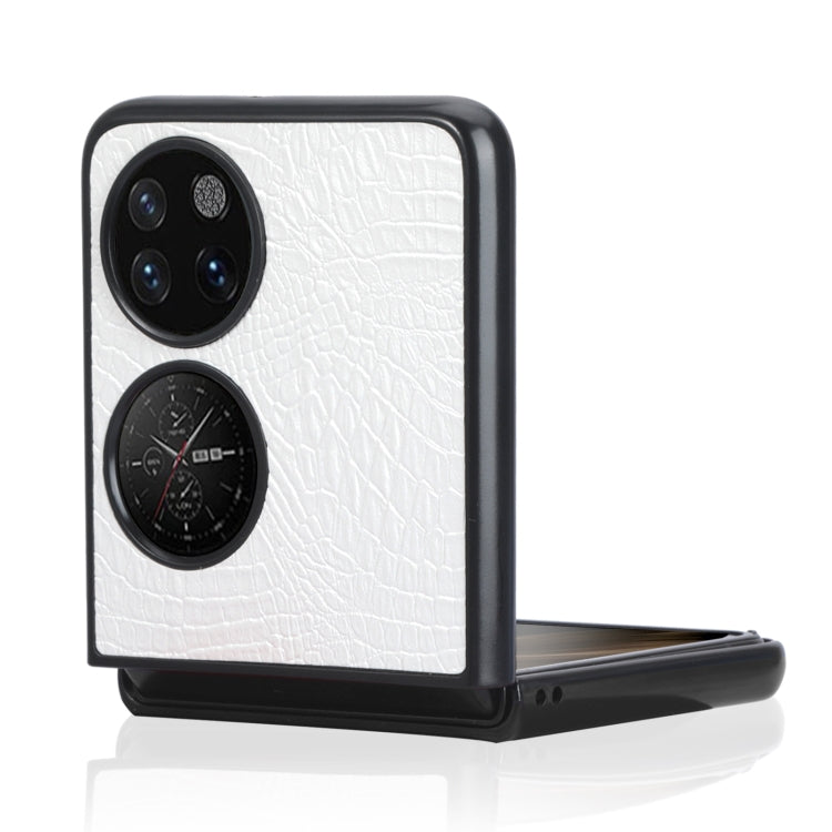 For Huawei P50 Pocket Crocodile Texture Folding Phone Case