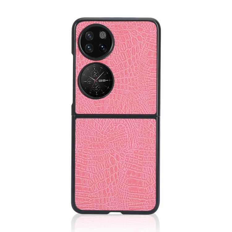 For Huawei P50 Pocket Crocodile Texture Folding Phone Case
