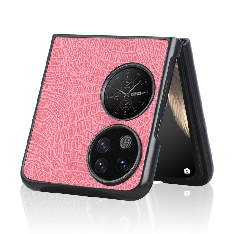 For Huawei P50 Pocket Crocodile Texture Folding Phone Case