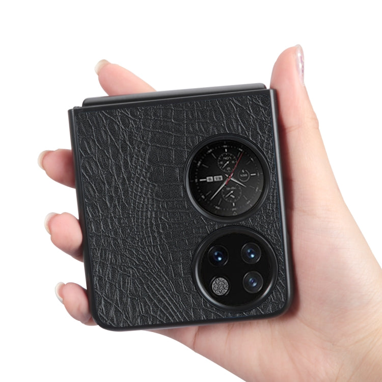 For Huawei P50 Pocket Crocodile Texture Folding Phone Case